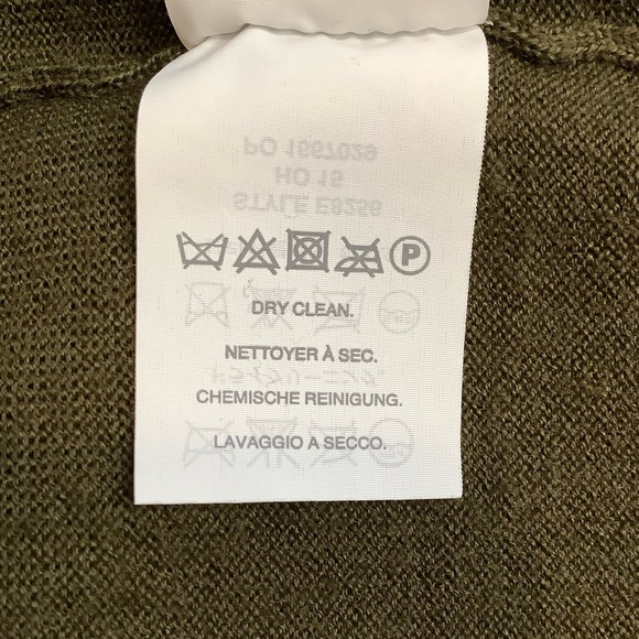 J. CREW Olive Green Merino Wool Cardigan Sweater Size M - Picture 11 of 14